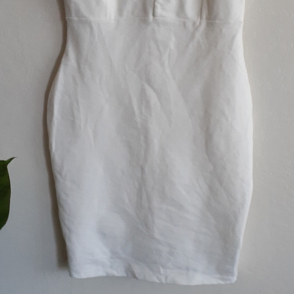 Off-White Bodycon Lace Dress - Picture 3 of 9